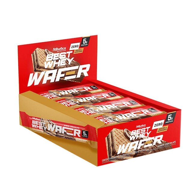 Best Whey Wafer (Display com 12 barras) - Atlhetica Nutrition ...