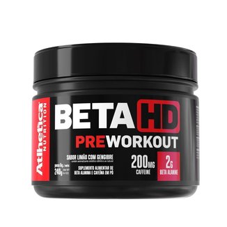 Beta HD PreWorkout - 240g Limão Com Gengibre - Athetica Nutrition