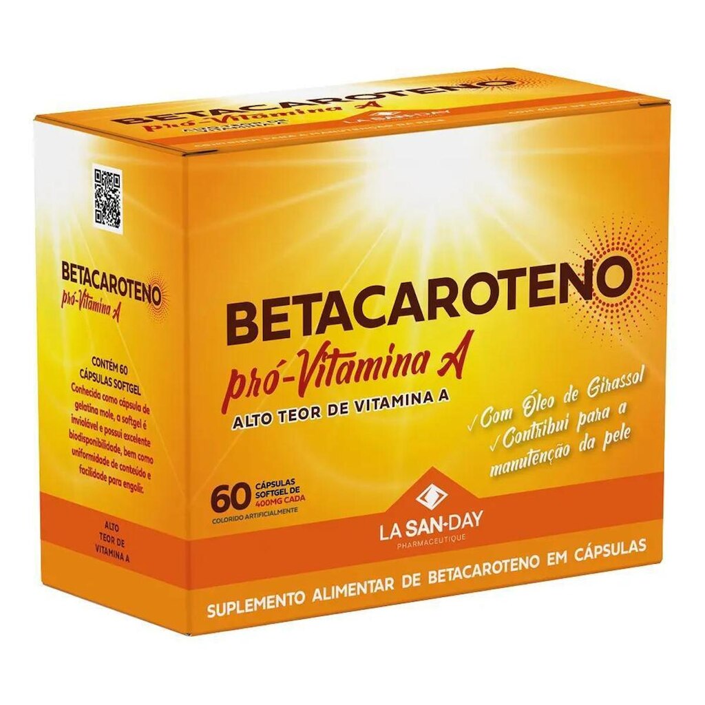 Betacaroteno PróVitamina A 60 Cápsulas La San Day
