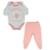 Bicho Molhado Conjunto Body e Calca Coala Rosa - Branco+Rosa