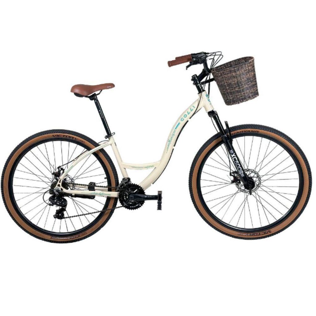 Bicicicleta Colli Munique Aluminio Aro 29 Disco Marcha Bege