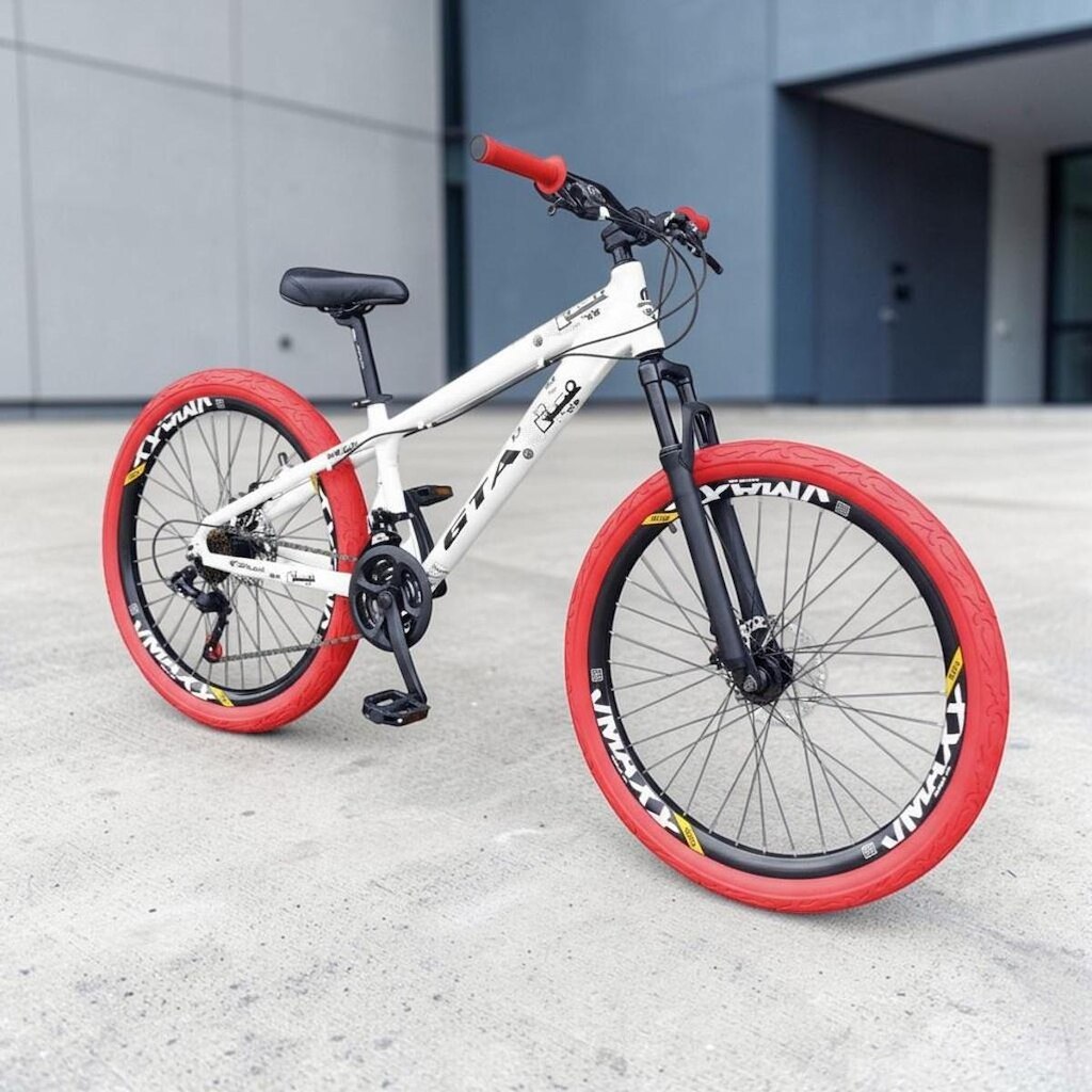 Bicicleta 26 Gta Rebel 21v Freeride Downhill Aros Vmaxx Pneu Flame Freio a Disco