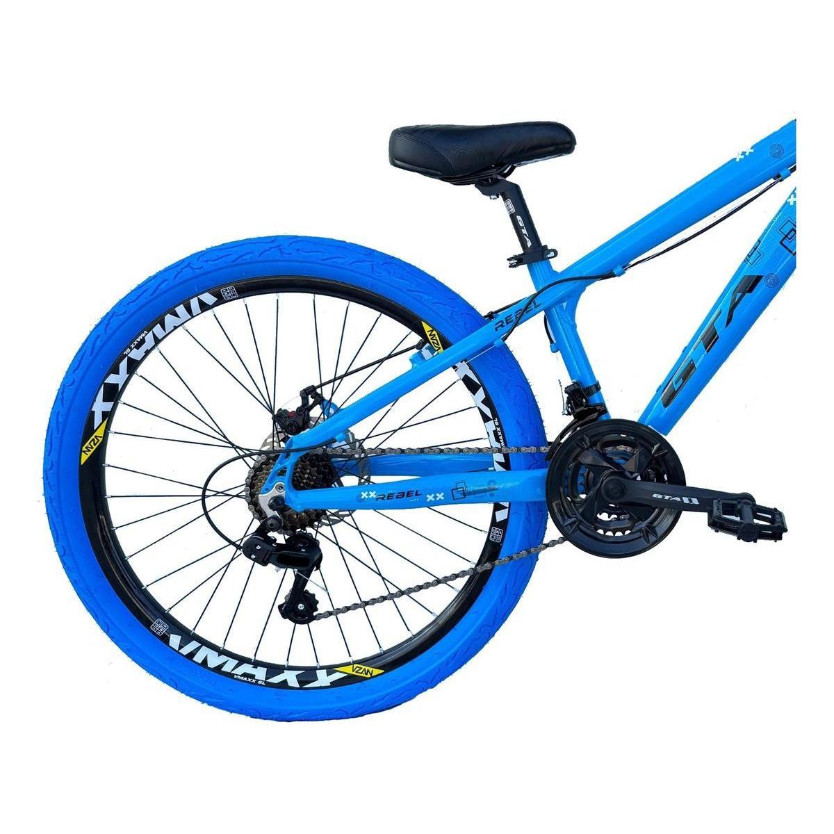 Bicicleta 26 Gta Rebel Freeride Downhill 21v Freio a Disco Aros
