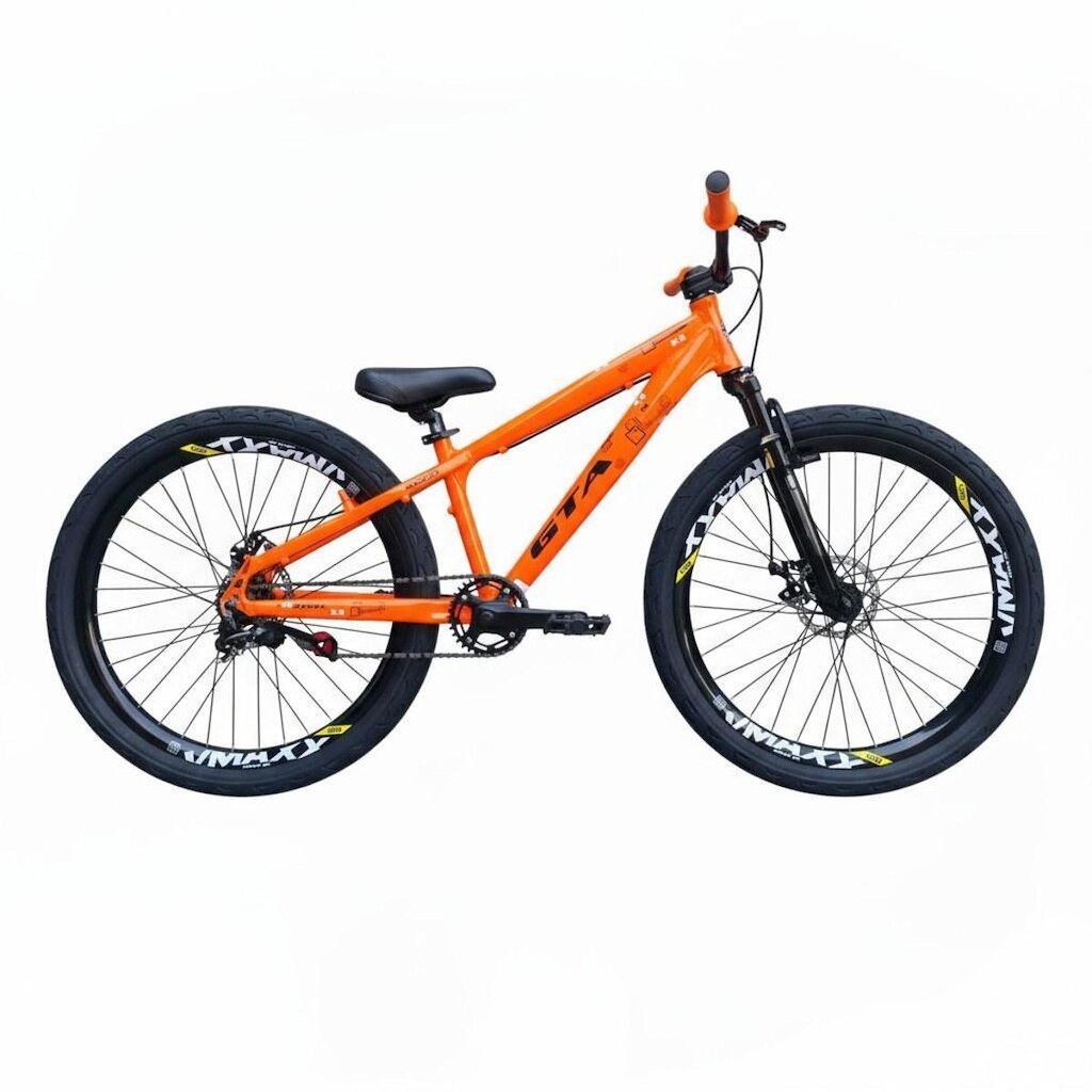Bicicleta 26 Gta Rebel Freeride Single Aro Vmaxx Freio a Disco Pneu Flame Preto