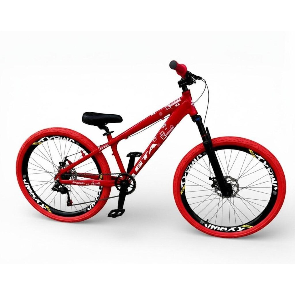 Bicicleta 26 Gta Rebel Freeride Single Aro Vmaxx Freio a Disco Pneu Flame