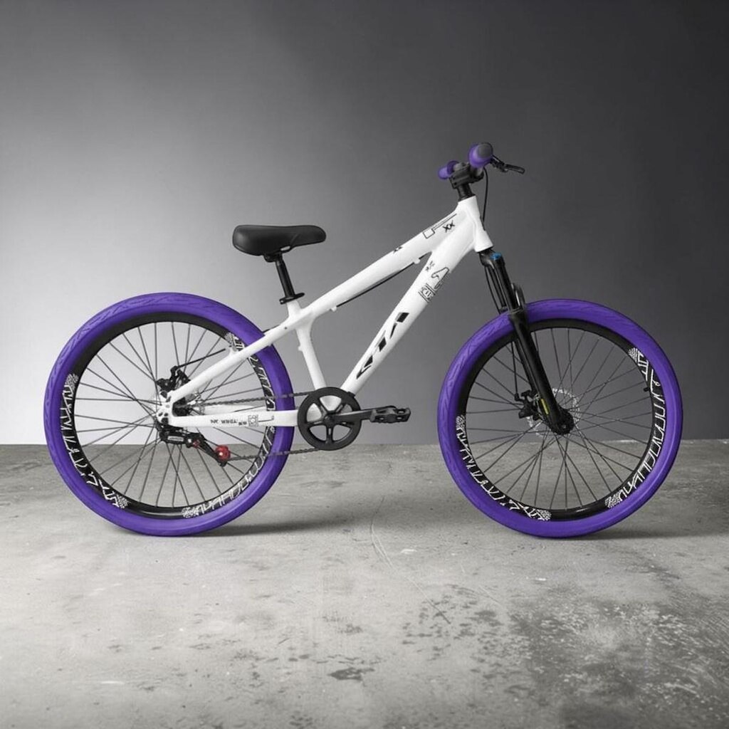 Bicicleta 26 Rebel Gta Single Freeride Aro Vmaxx Freio a Disco Pneu Flame