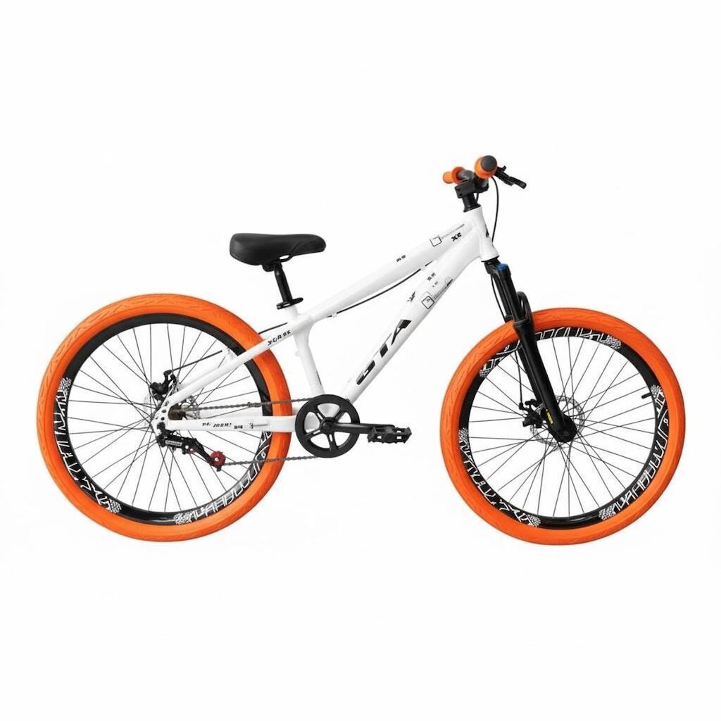 Bicicleta 26 Rebel Gta Single Freeride Aro Vmaxx Pneu Flame Freio a Disco