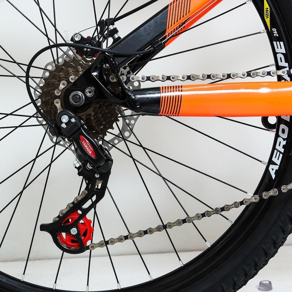 BICICLETA 26 VIKINGX 21V INDEX - TUFF X-35 - LARANJA