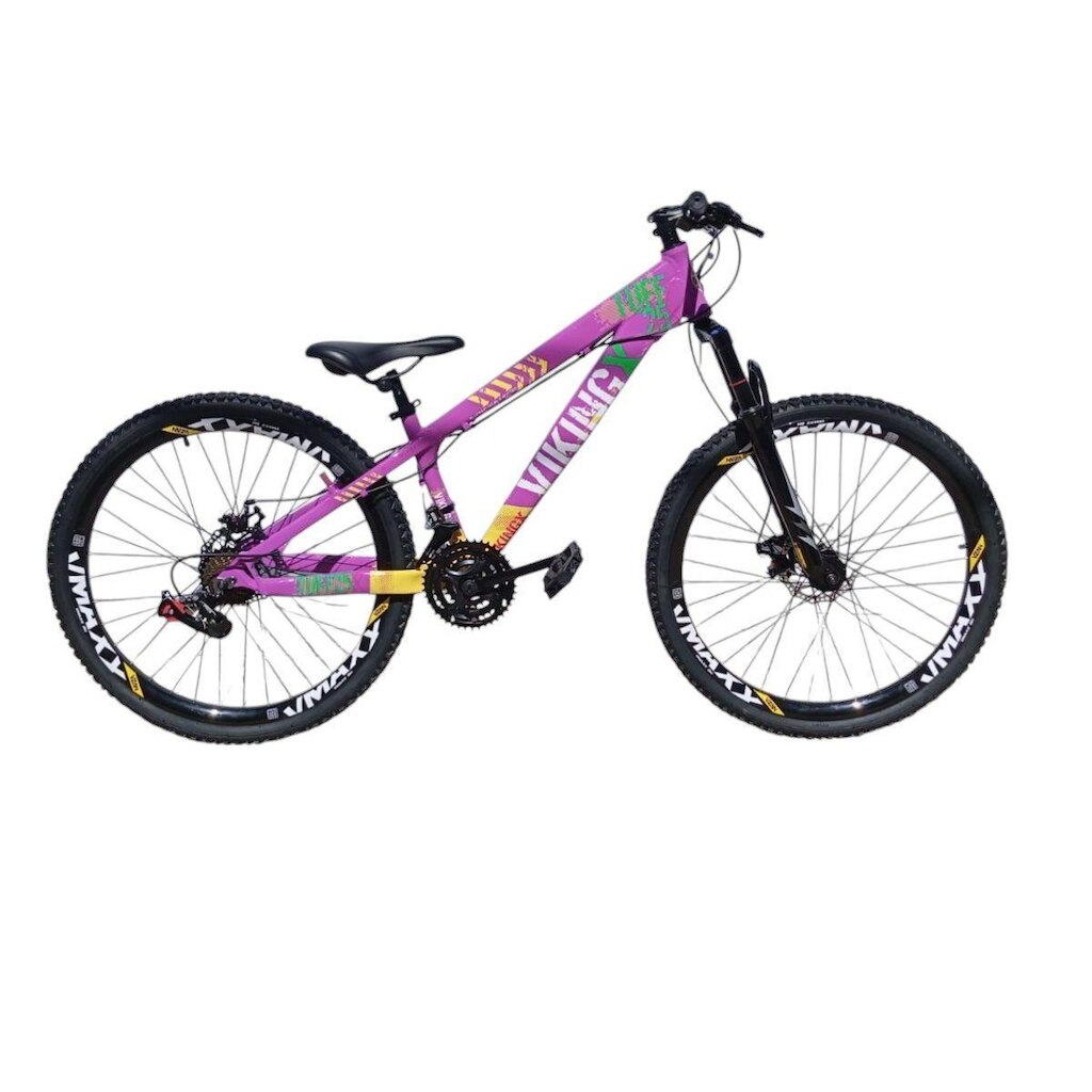 Bicicleta 26 VikingX T25 21v Freeride Freio Disco Mecânico Pneu Aro 26 Cravudo
