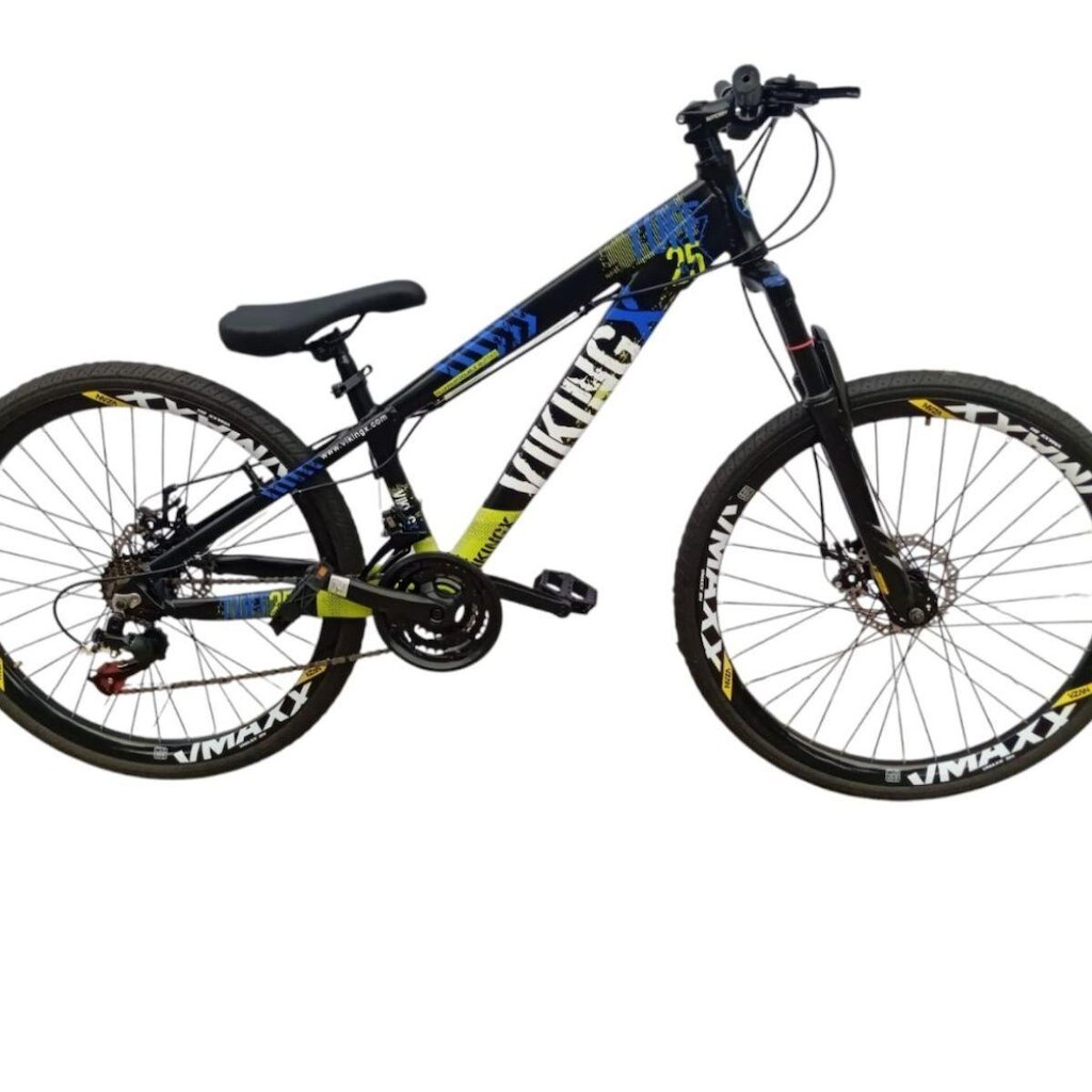 Bicicleta 26 VikingX Tuff25 21v Indexada  Freeride Disco Mecânico Hidraulico Pneu Slick 1.50