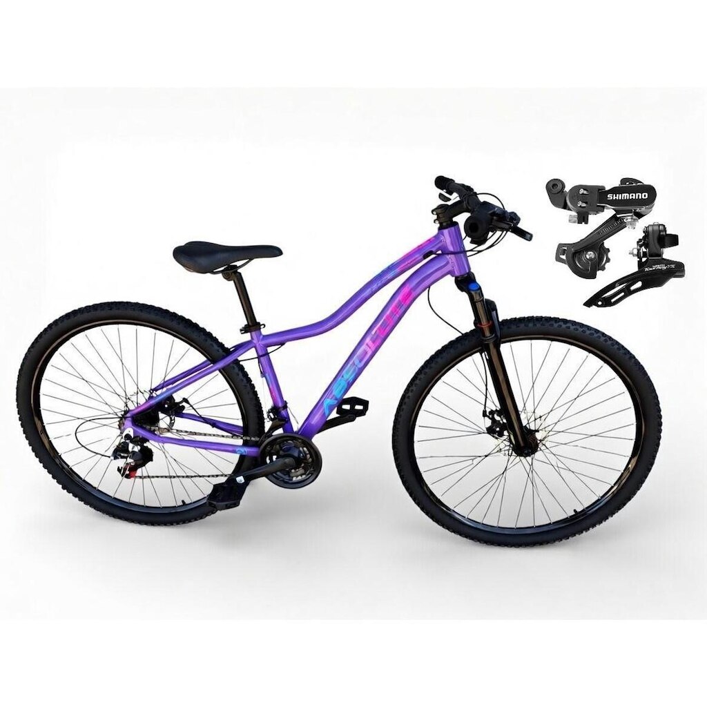 Bicicleta 29 Absolute Hera Feminina 21v Câmbios Shimano Mtb