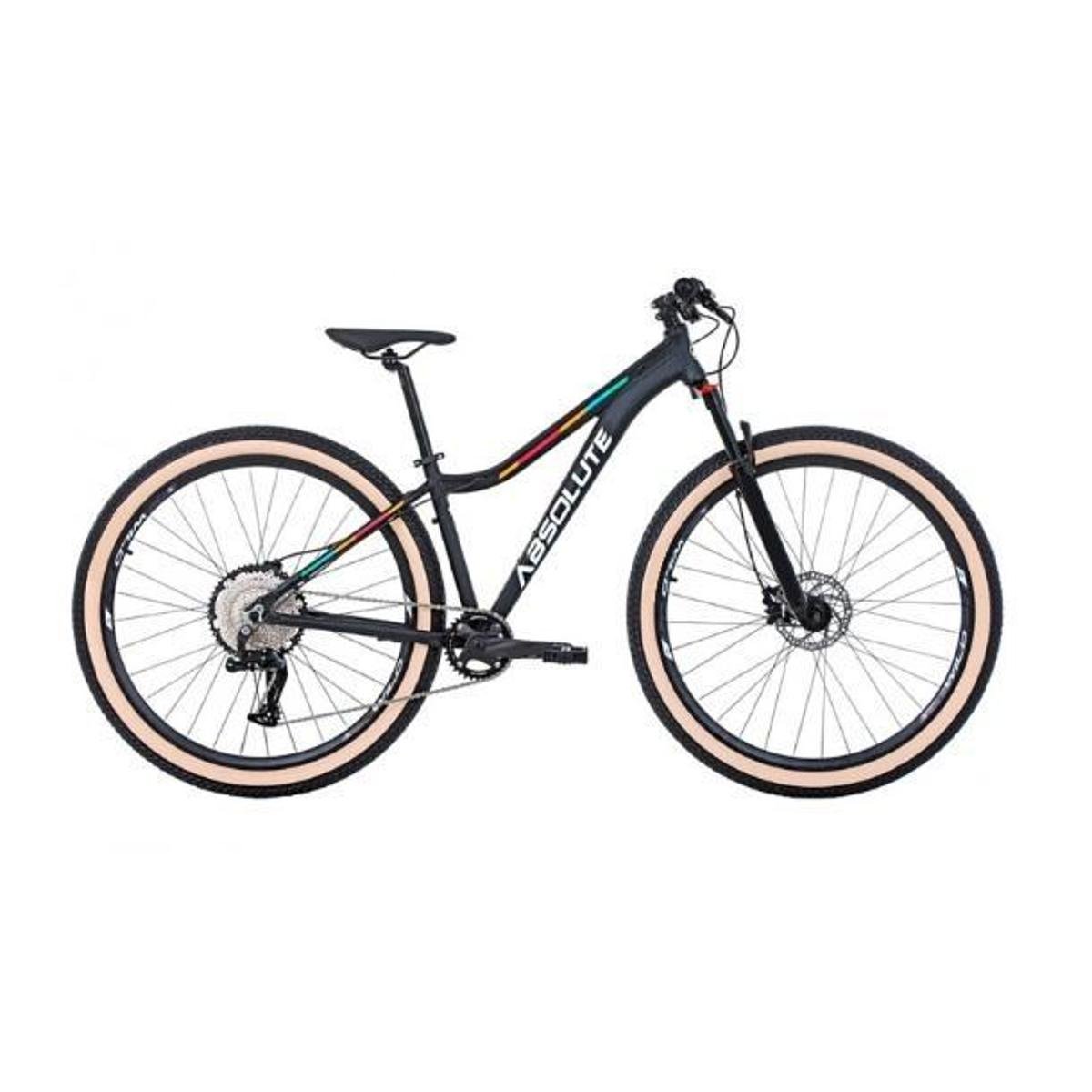Bicicleta 29 Absolute Mia 3 Feminina 12v Suspensão Trava K7 11/50 Freio Hidráulico 1x12 Pneu Bege Menor preço em Bicicleta 29 Absolute Mia 3 Feminina 12v Suspensão Trava K7 11/50 Freio Hidráulico 1x12 Pneu Bege
