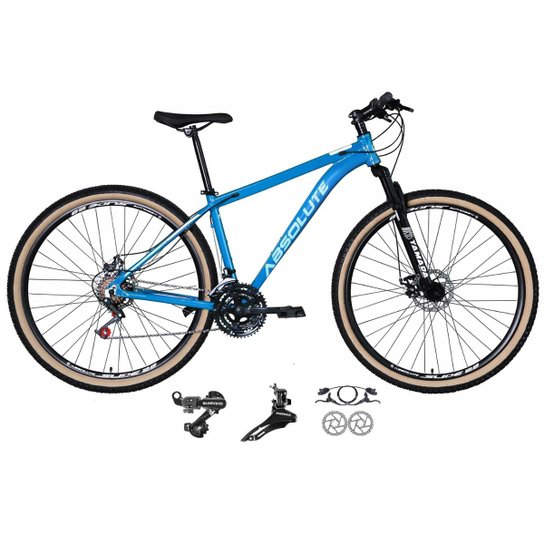 Bicicleta 29 Absolute Nero 4 Alum. 24v Cabos Internos Câmbios Shimano Freios Hidráulicos - Azul é ruim? Bicicleta 29 Absolute Nero 4 Alum. 24v Cabos Internos Câmbios Shimano Freios Hidráulicos - Azul é boa?