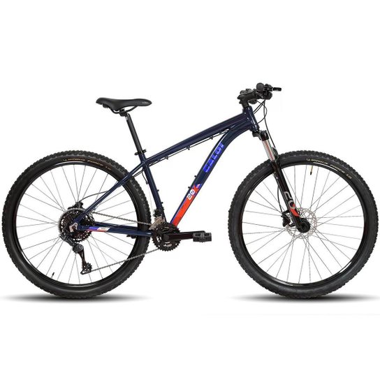 Bicicleta 29 Caloi Explorer 20 Freio Hidráulico 18V 2x9 marchas Pneu Michelin - Azul Menor preço em Bicicleta 29 Caloi Explorer 20 Freio Hidráulico 18V 2x9 marchas Pneu Michelin - Azul