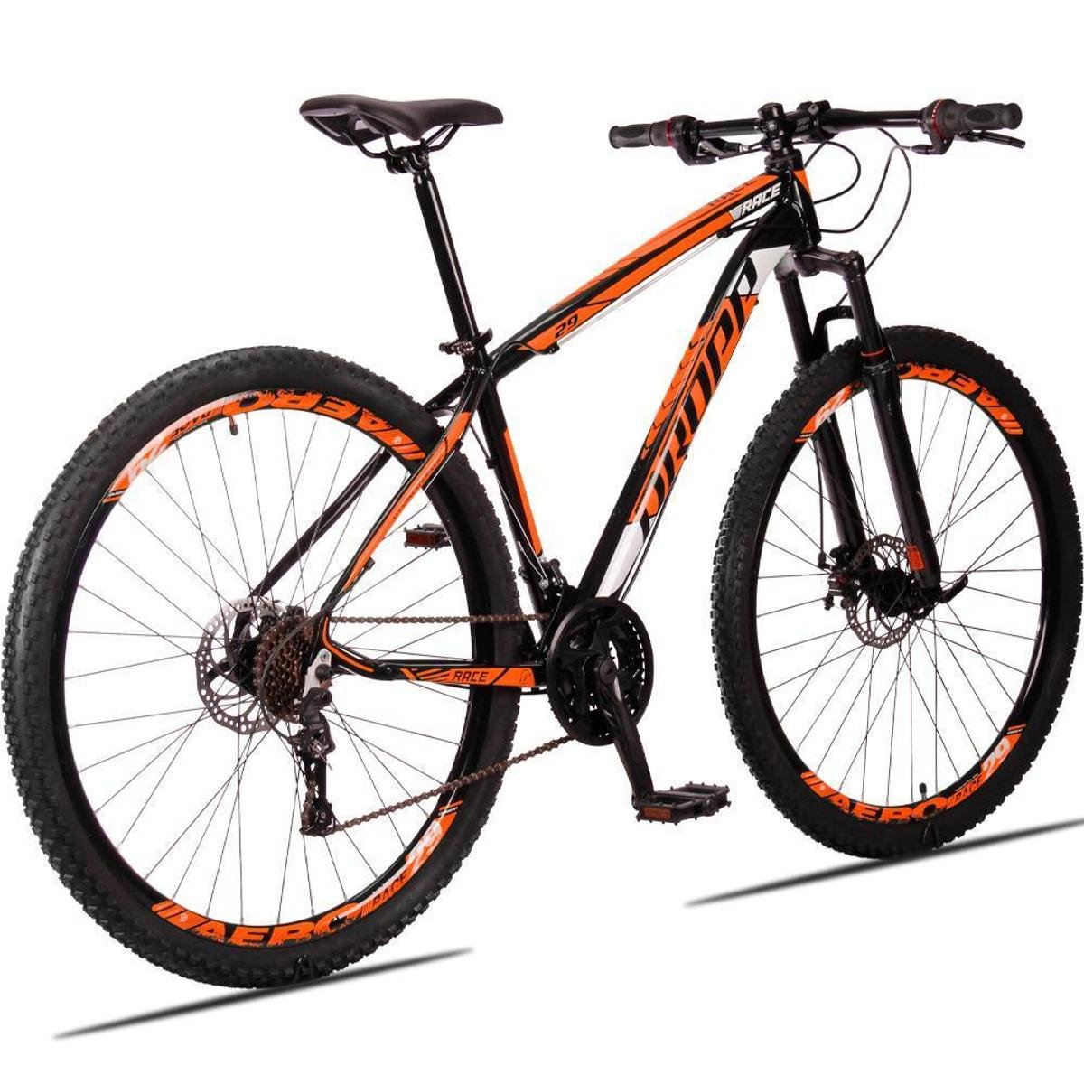 Bicicleta Dropp Race Disc M Aro 29 Susp. Dianteira 21 Marchas - Laranja/preto