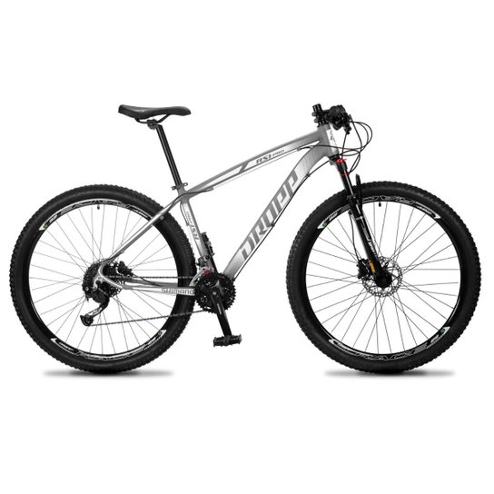 Bicicleta 29 Dropp RS1-PRO 27V Cambio - Cinza+Branco Menor preço em Bicicleta 29 Dropp RS1-PRO 27V Cambio - Cinza+Branco