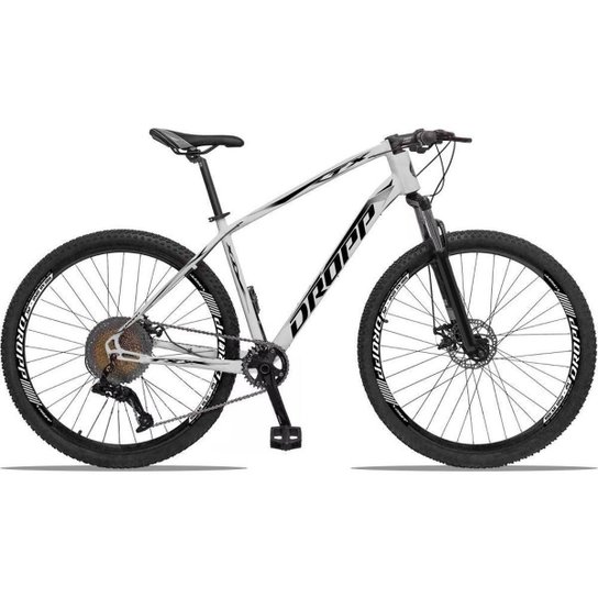 Bicicleta 29 Dropp TX Cambio SLX 12V Hidráulico Trava Guidão - Branco Menor preço em Bicicleta 29 Dropp TX Cambio SLX 12V Hidráulico Trava Guidão - Branco
