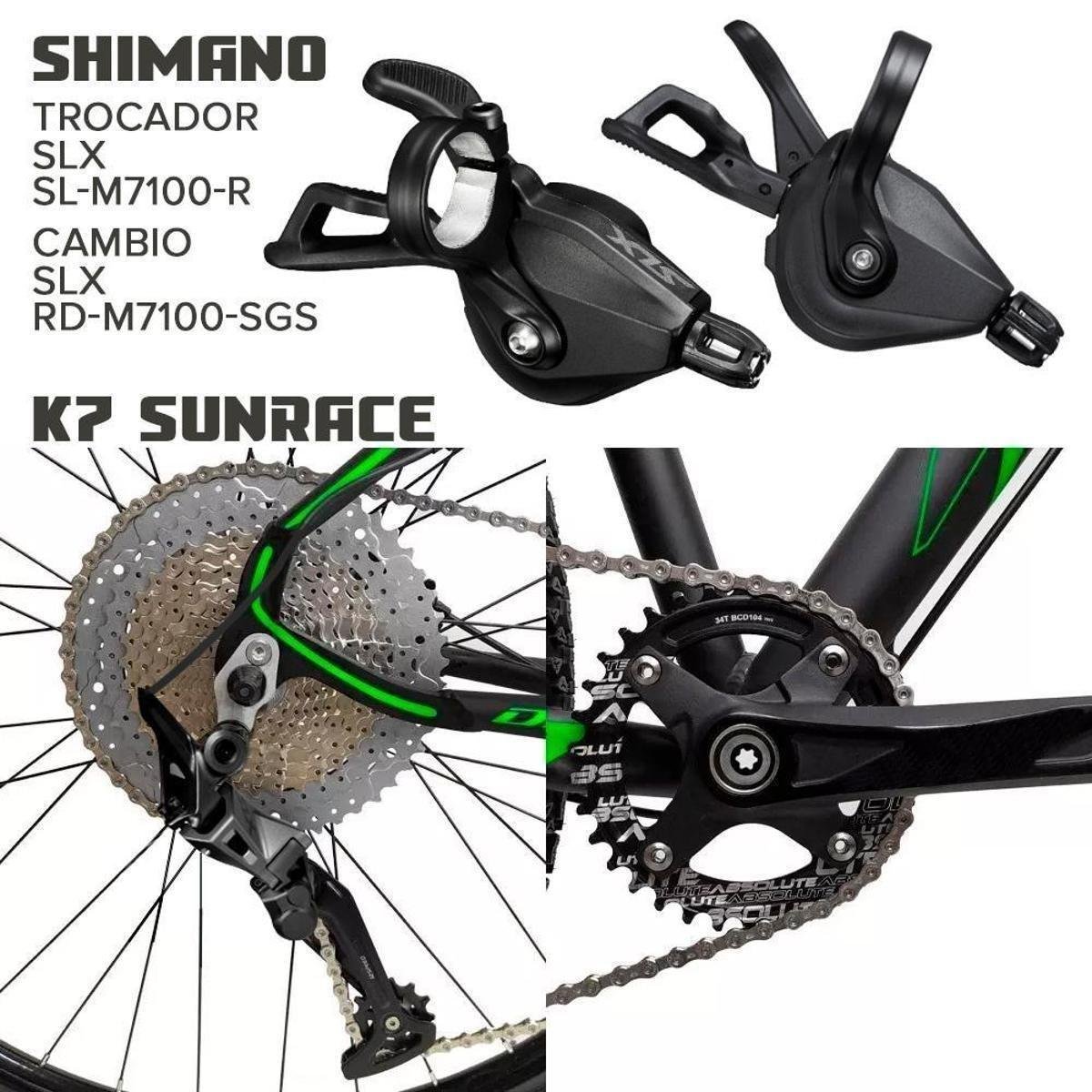 Bicicleta 29 dropp tx cambio slx 12v hidráulico trava guidão Clearance