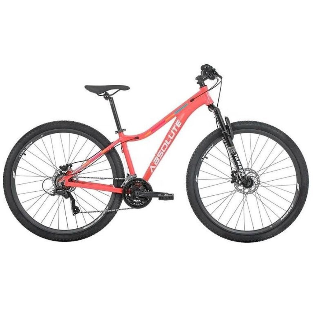 Bicicleta 29 Feminina Absolute Mia 3 Câmbios Shimano 24v K7 Cabos Internos Freios Hidráulicos Trava