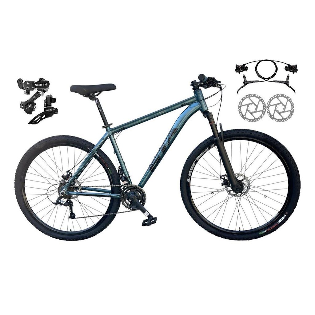 Bicicleta 29 Gta Start 21v Câmbios Shimano Freio Hidráulico Garfo Suspensão