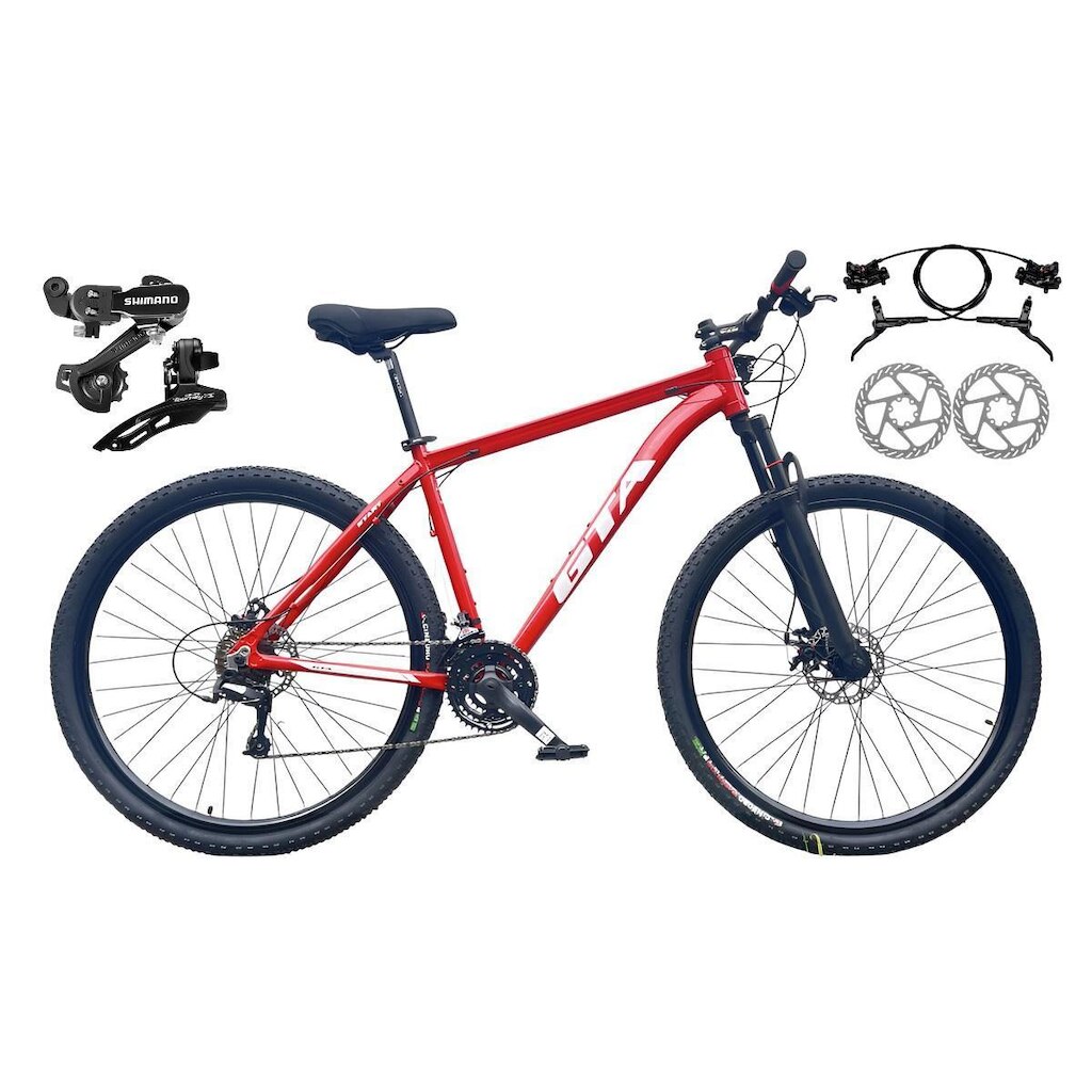 Bicicleta 29 Gta Start 21v Freio Hidráulico Câmbios Shimano Garfo Suspensão