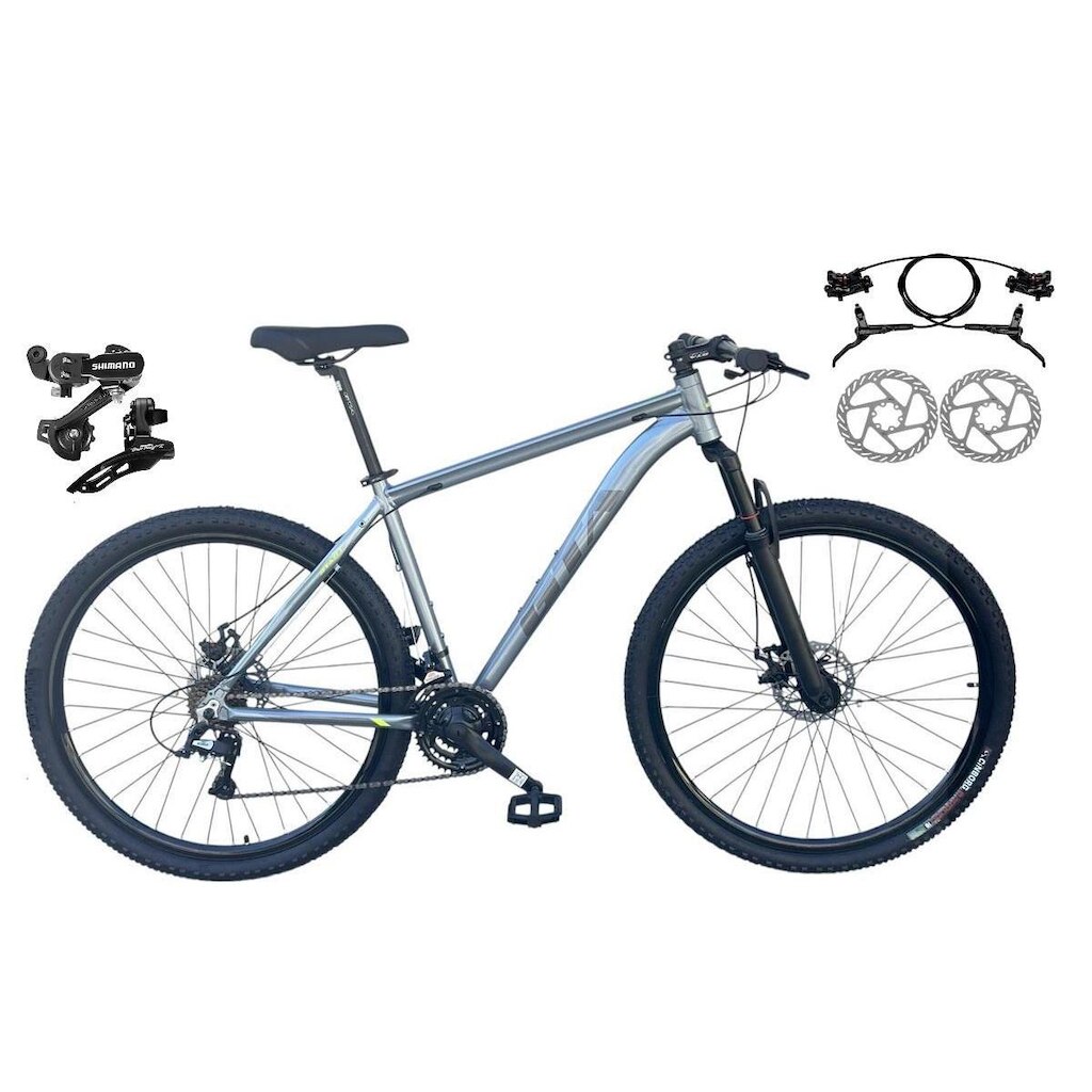 Bicicleta 29 Gta Start Freio Hidráulico 21v Câmbios Shimano Garfo Suspensão