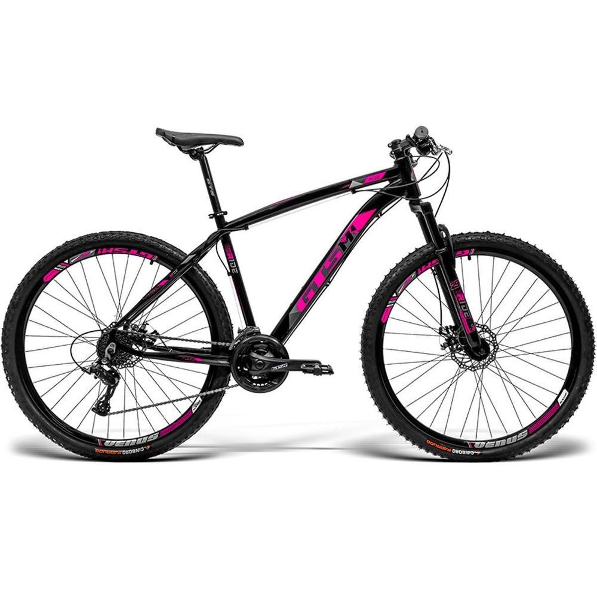 Bicicleta Gts M1 Ride New Disc M Aro 29 Susp. Dianteira 21 Marchas - Preto/rosa