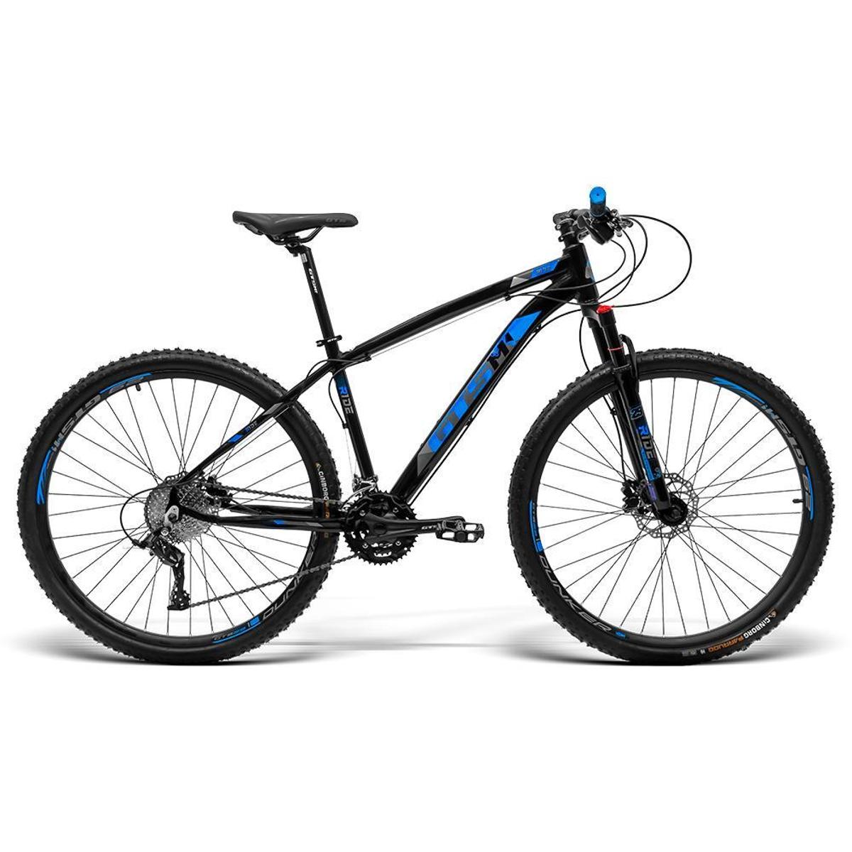 Bicicleta Gts M1 Ride New Disc M Aro 29 Susp. Dianteira 27 Marchas - Preto/azul