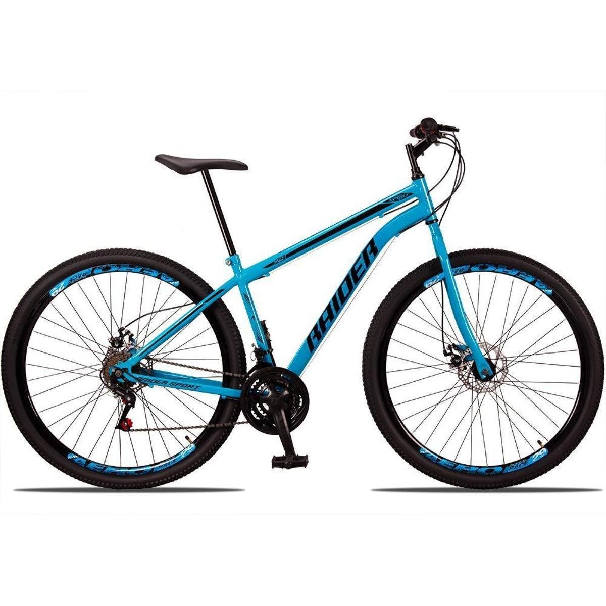 Bicicleta Raider Sport Disc M Aro 29 Susp. Dianteira 21 Marchas - Azul