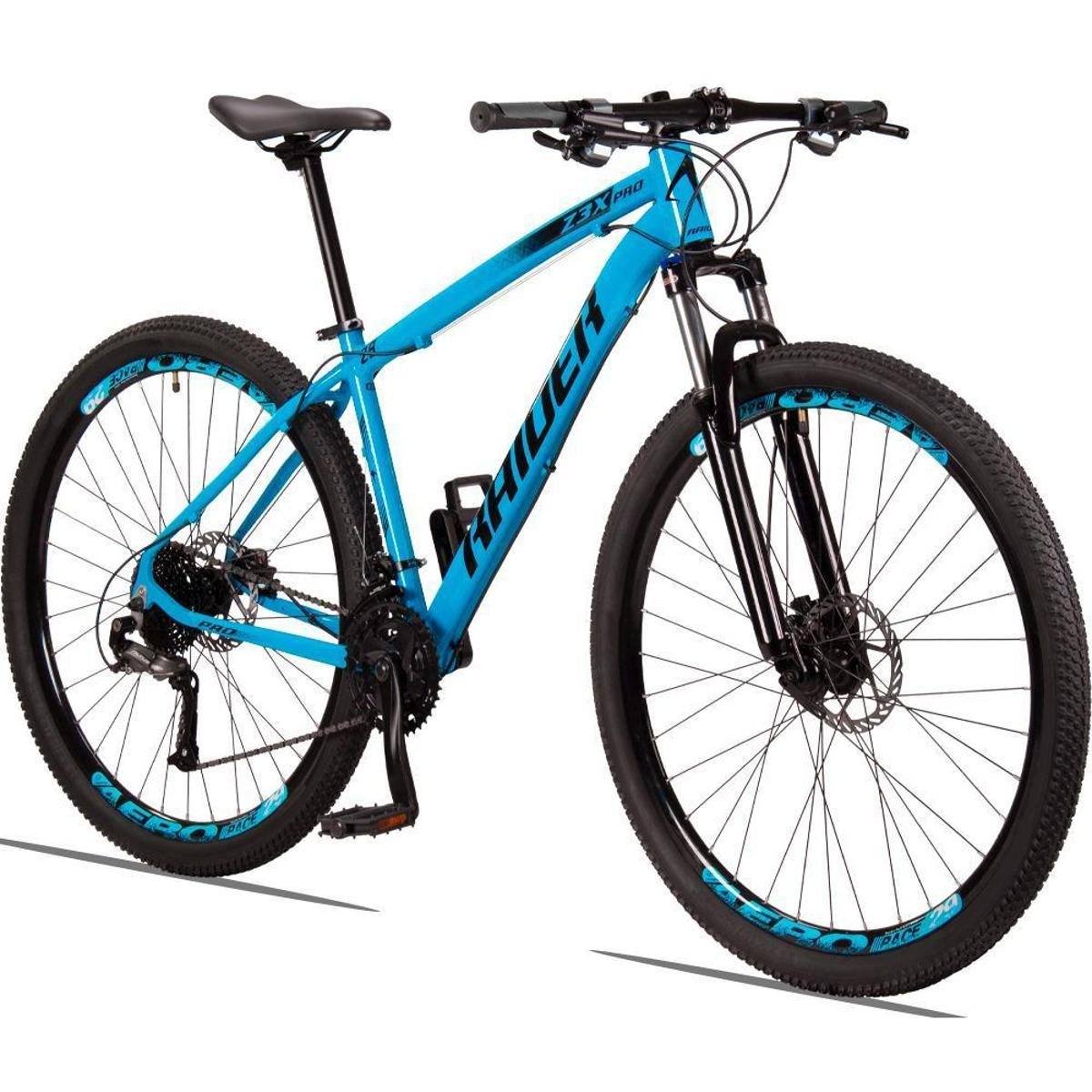 Bicicleta aro 29 raider z3x pro 12 vel freio hidráulico susp. com