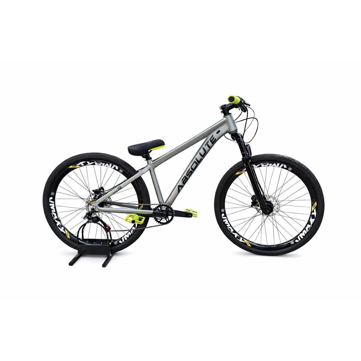 Bicicleta Absolute Nero 5 Disc H Aro 26 Susp. Dianteira 1 Marcha - Cinza