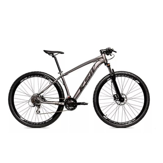 Bicicleta Alum 29 KSW Cambios GTA 27 Vel Freio Disco Hidráulica E Trava - Grafite+Preto é boa?