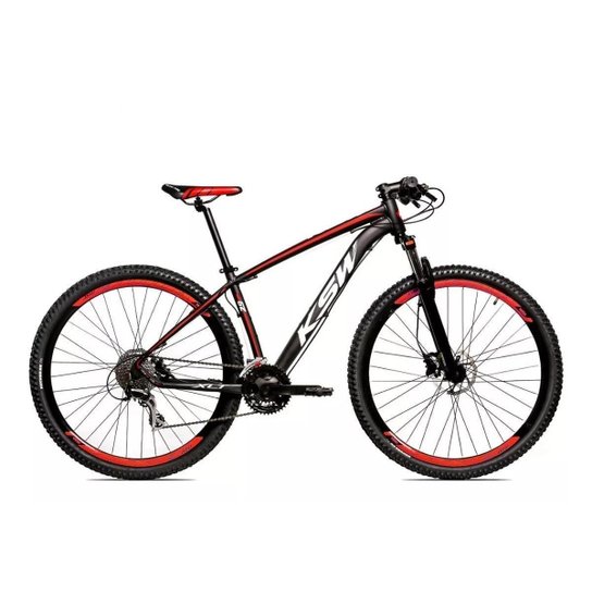Bicicleta Alum 29 KSW Cambios GTA 27 Vel Freio Disco Hidráulica - Preto+Vermelho é ruim? Bicicleta Alum 29 KSW Cambios GTA 27 Vel Freio Disco Hidráulica - Preto+Vermelho é boa?