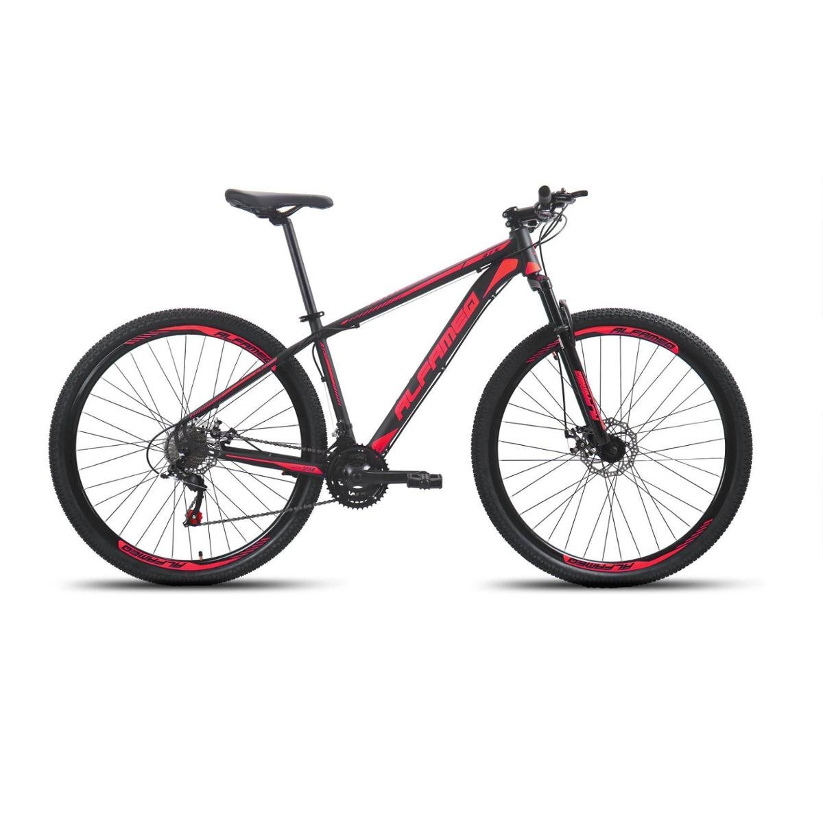 Bicicleta Alfameq Atx Disc M Aro 29 Susp. Dianteira 21 Marchas - Preto/vermelho