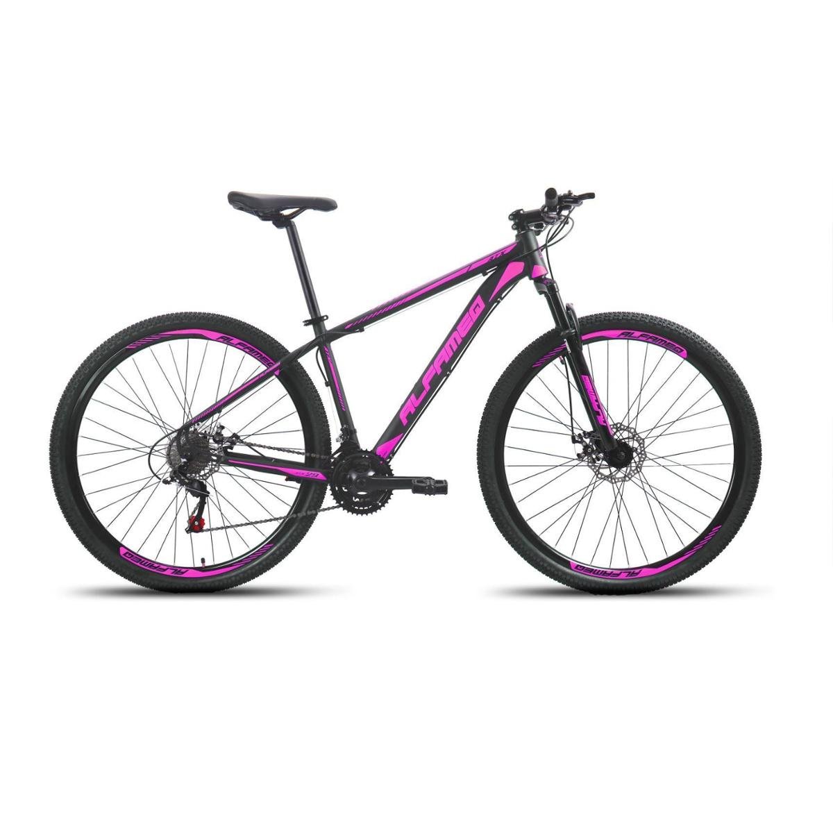 Bicicleta Alfameq Atx Disc M Aro 29 Susp. Dianteira 21 Marchas - Preto/rosa