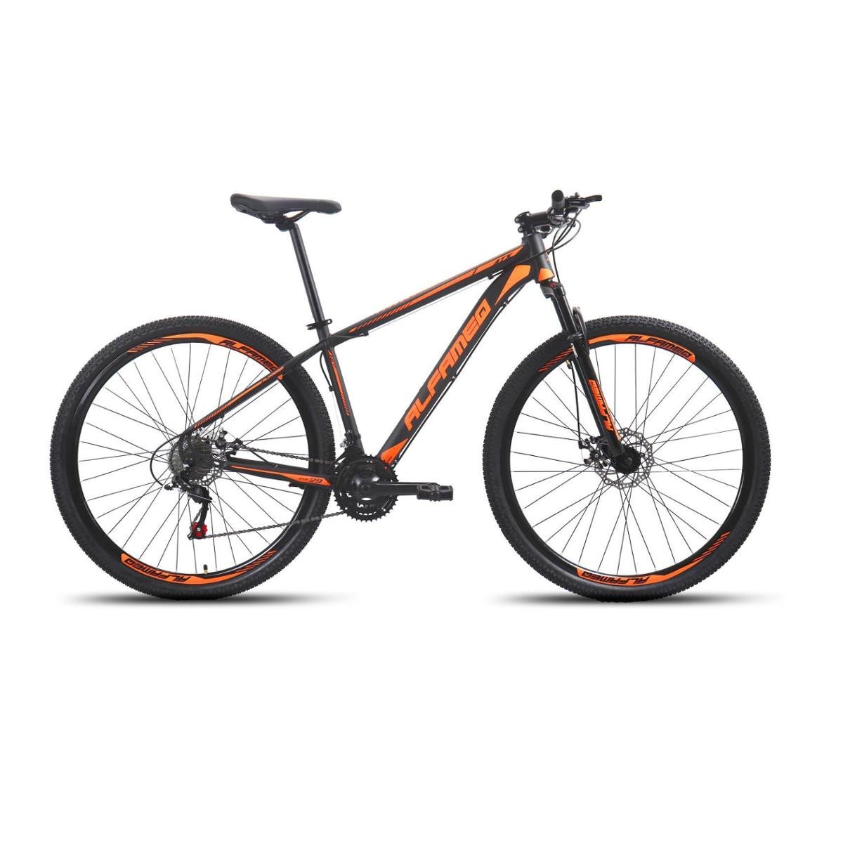 Bicicleta Alfameq Atx Disc M Aro 29 Susp. Dianteira 21 Marchas - Preto/laranja
