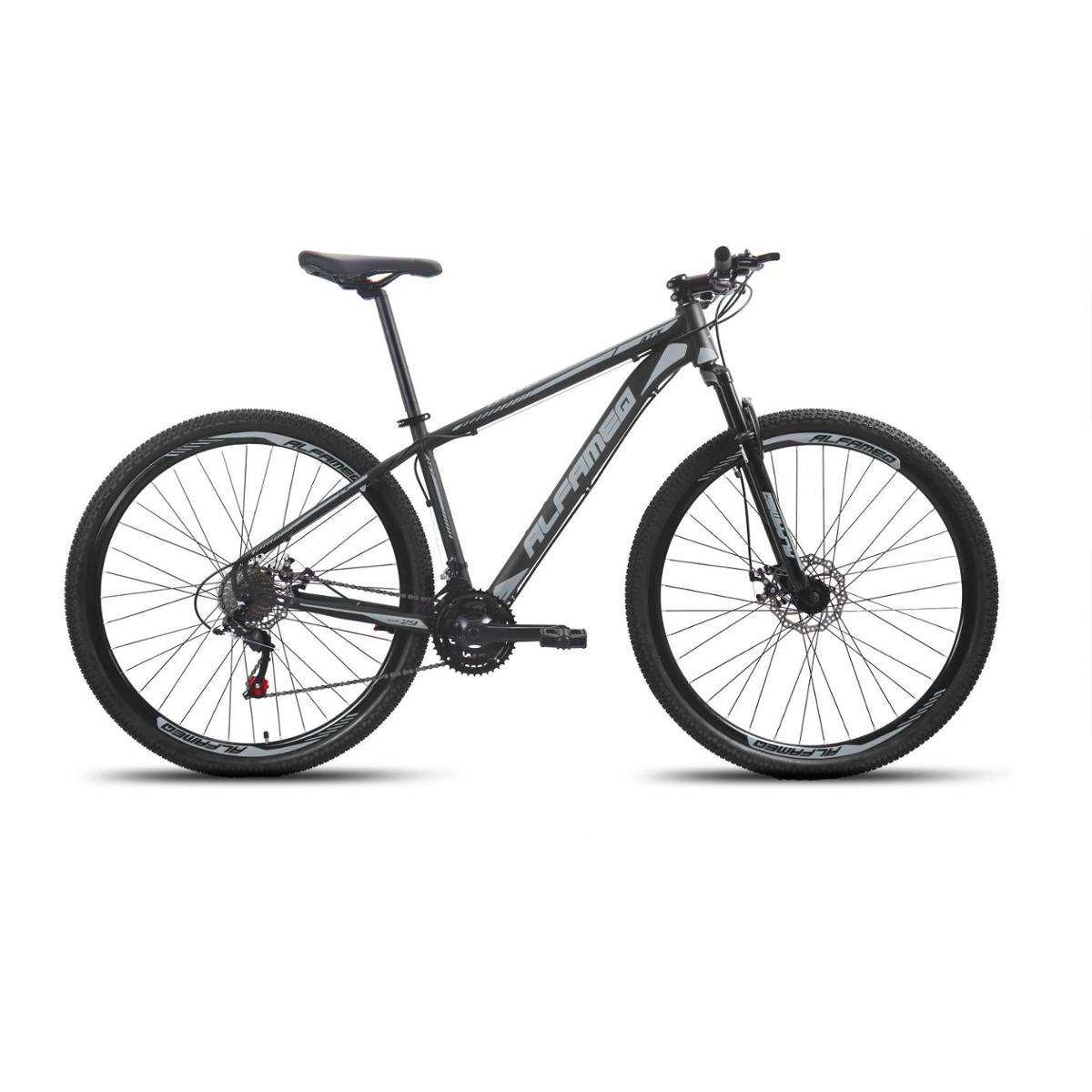 Bicicleta Alfameq Atx Disc M Aro 29 Susp. Dianteira 21 Marchas - Cinza/preto