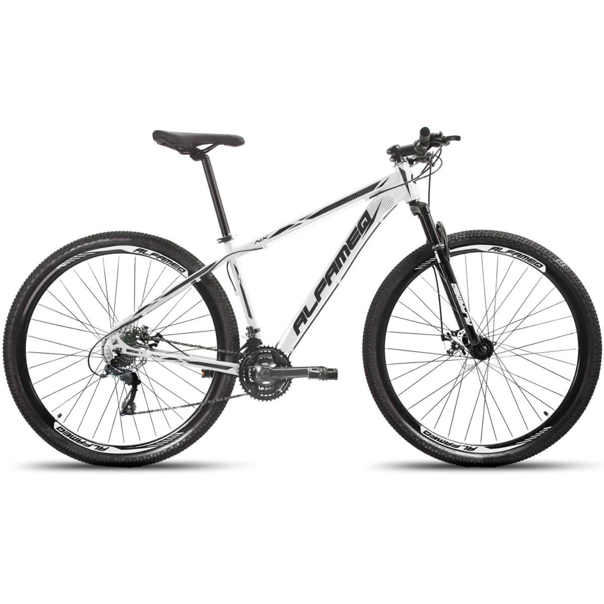 Bicicleta Alfameq Nx Disc Aro 29 Susp. Dianteira 21 Marchas - Branco/preto
