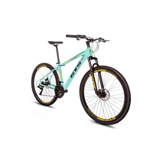 Bicicleta Alumínio Aro 29 Gts Feel Freio À Disco 21 Marchas - Azul Piscina+Amarelo é ruim? Bicicleta Alumínio Aro 29 Gts Feel Freio À Disco 21 Marchas - Azul Piscina+Amarelo é boa?