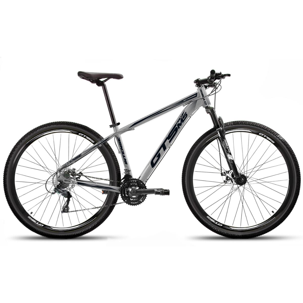 Bicicleta Gts Pro M5 Intense Aro 29 Susp. Dianteira 24 Marchas - Cinza