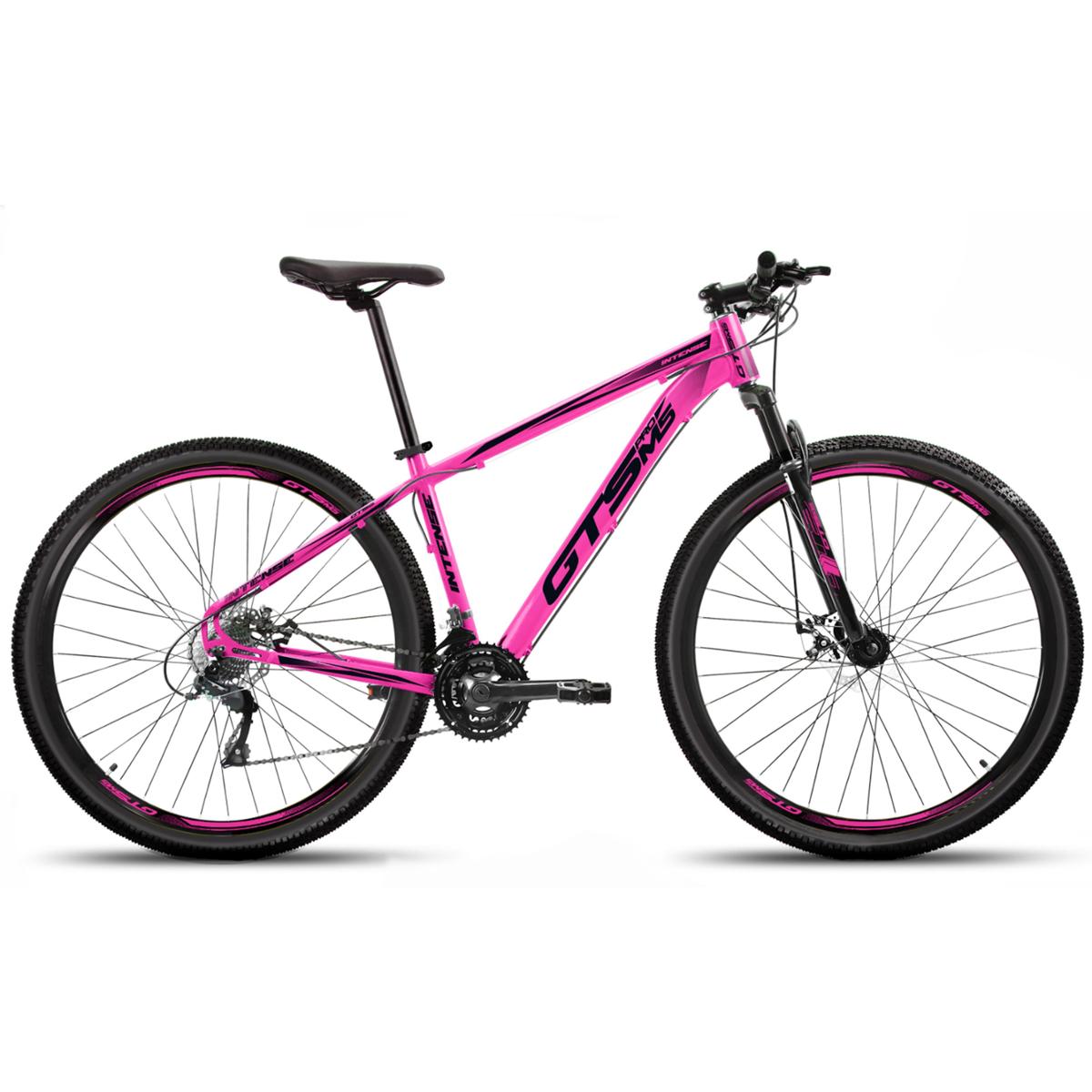 Bicicleta Gts Pro M5 Intense Aro 29 Susp. Dianteira 24 Marchas - Rosa