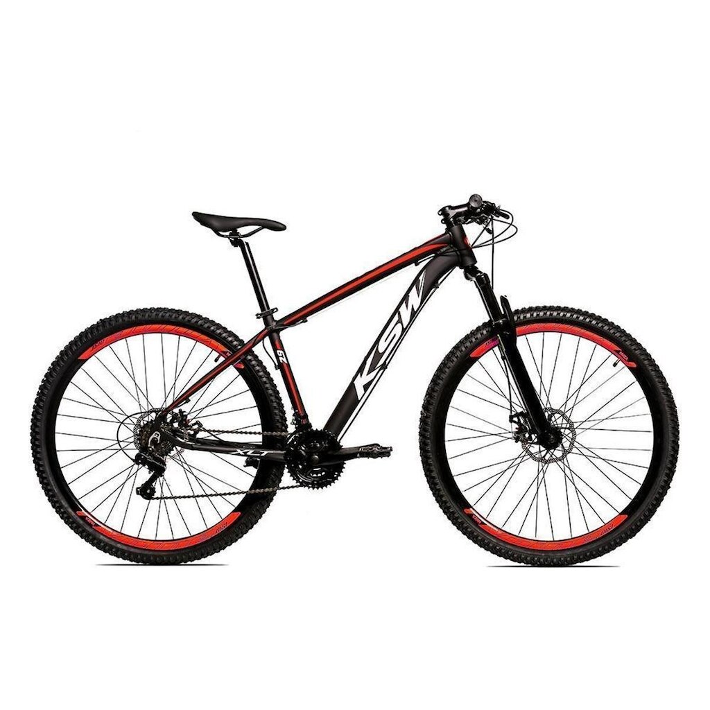 Bicicleta Alumínio Aro 29 Ksw 21Vel Cambios e Alavanca Shimano