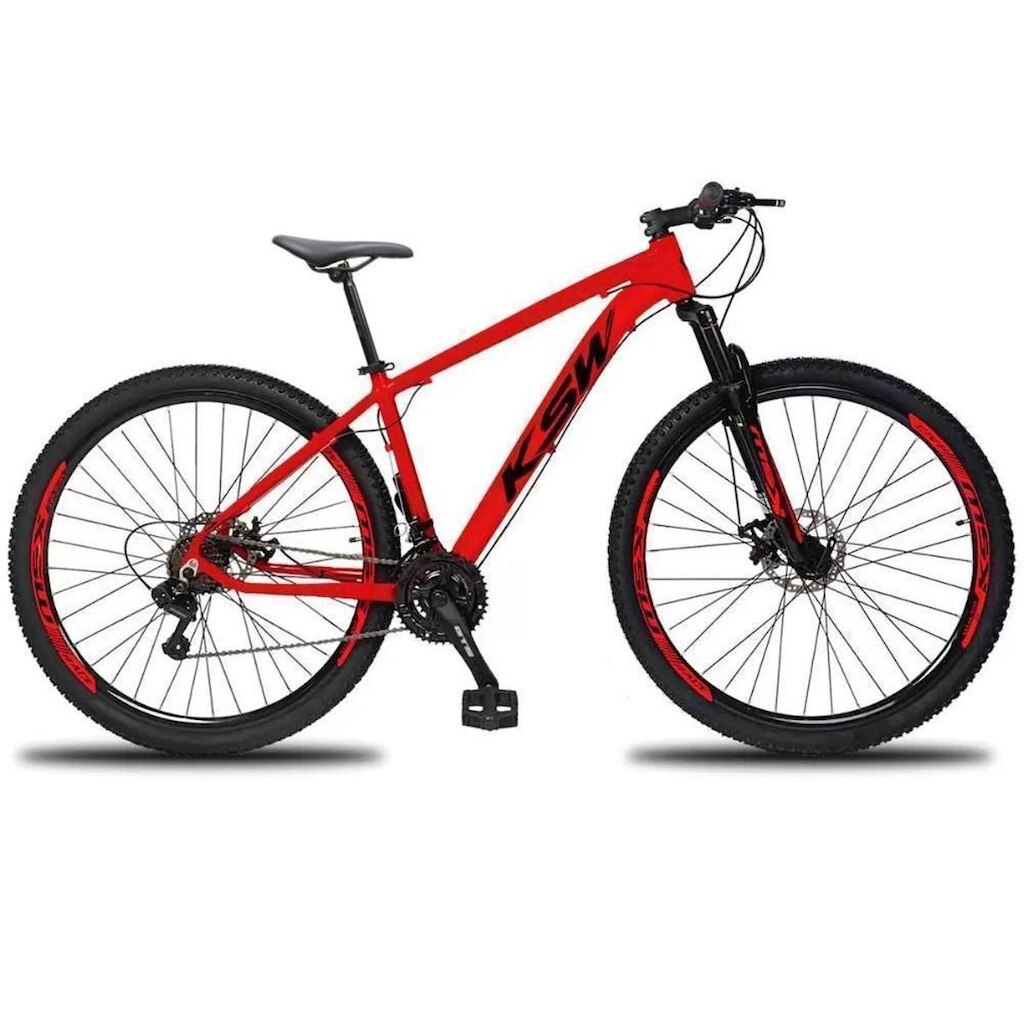 Bicicleta Aluminio Aro 29 Ksw 27 Vel Freio Disco Hidráulica
