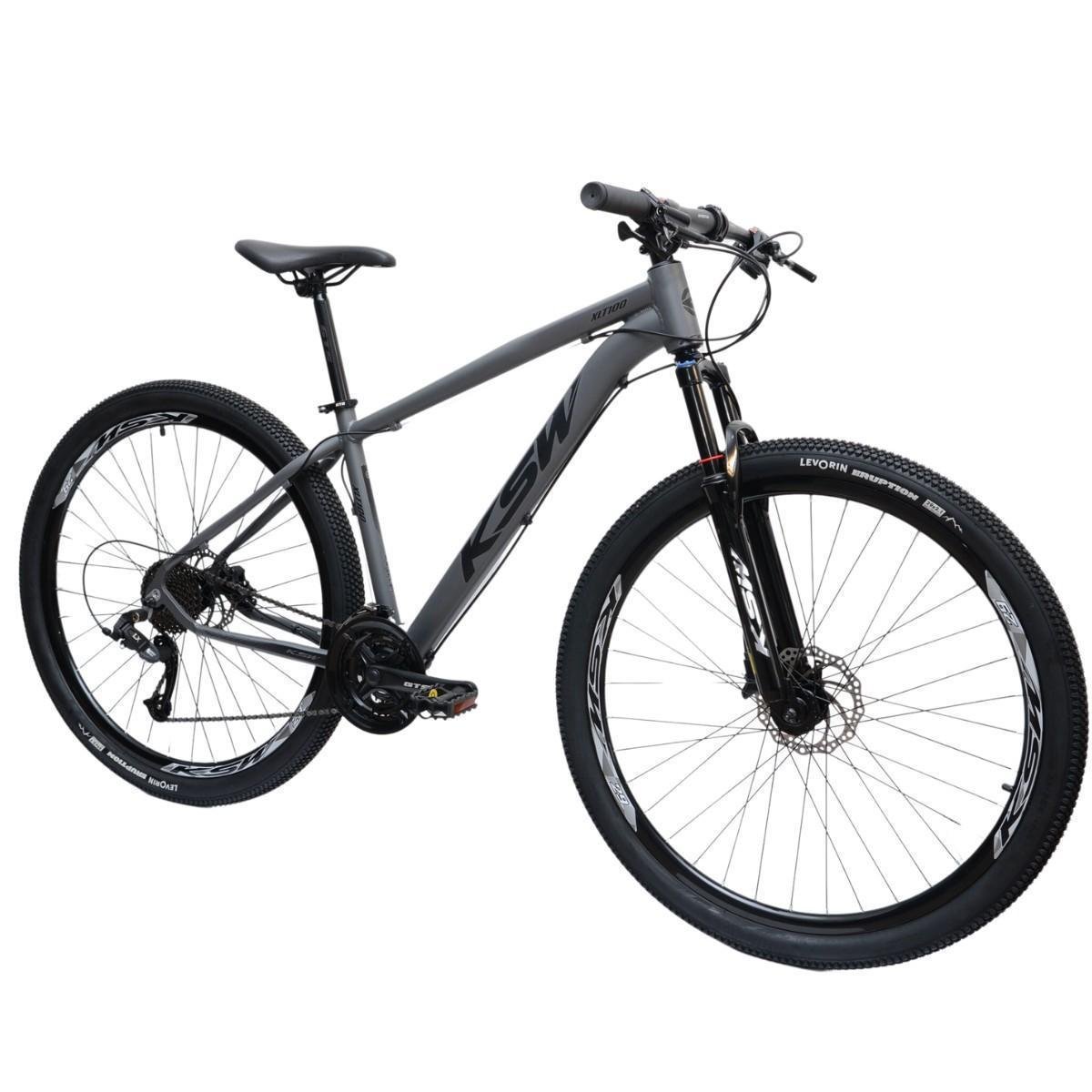 Bicicleta Aluminio Aro 29 Ksw 27 Vel Freio Disco Hidráulica