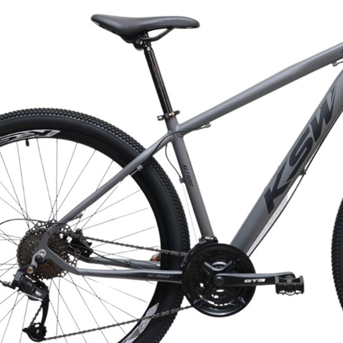 Bicicleta Aluminio Aro 29 Ksw 27 Vel Freio Disco Hidráulica