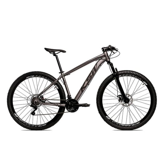Bicicleta Alumínio Aro 29 Ksw Shimano TZ 24 Vel Ltx KRW20 - Grafite+Preto é ruim? Bicicleta Alumínio Aro 29 Ksw Shimano TZ 24 Vel Ltx KRW20 - Grafite+Preto é boa?