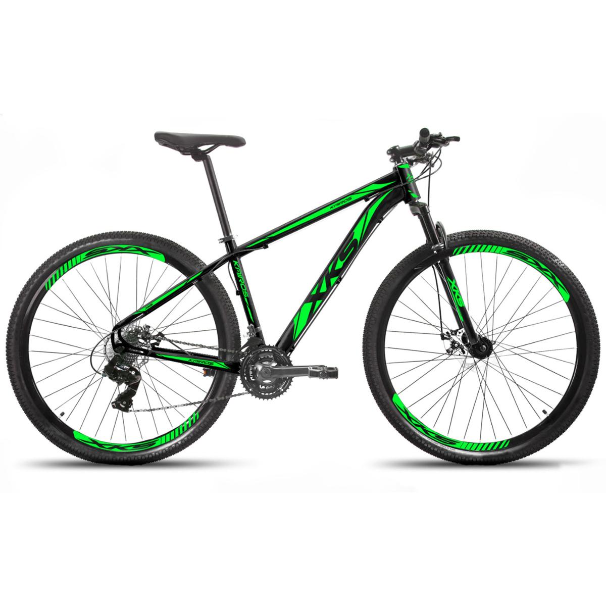 Bicicleta Xks Kairos Aro 29 Susp. Dianteira 27 Marchas - Preto/verde