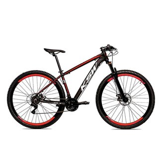 Bicicleta Alumínio KSW Shimano Altus 24 Vel Freio Hidráulico e Suspensão com trava KRW18