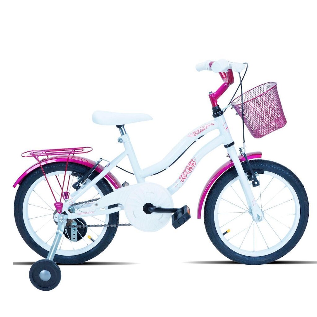 Bicicleta Aro 16 Forss Hello C/cestinha e Rodinhas Turquesa