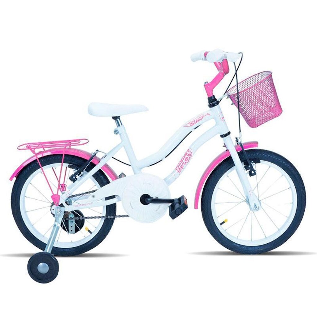 Bicicleta Aro 16 Forss Hello C/cestinha e Rodinhas Turquesa